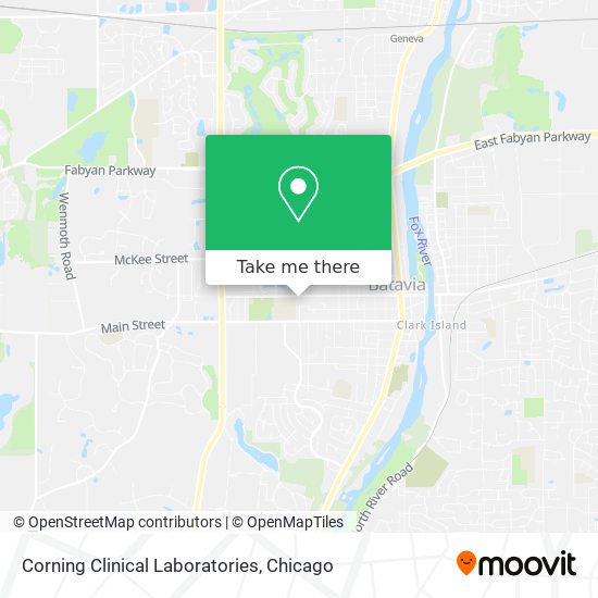 Mapa de Corning Clinical Laboratories