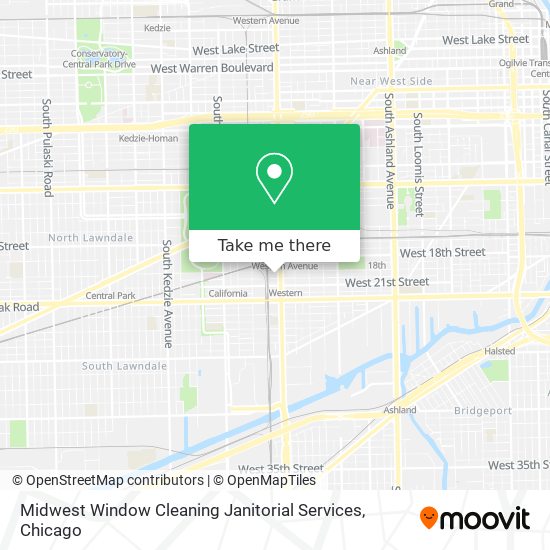 Midwest Window Cleaning Janitorial Services map