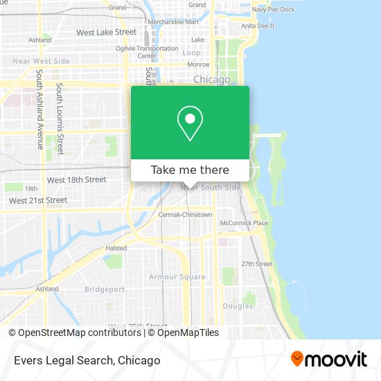 Evers Legal Search map