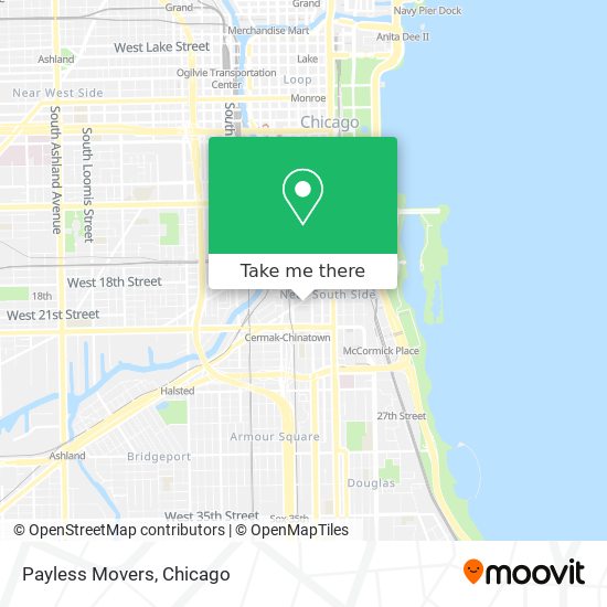 Payless Movers map