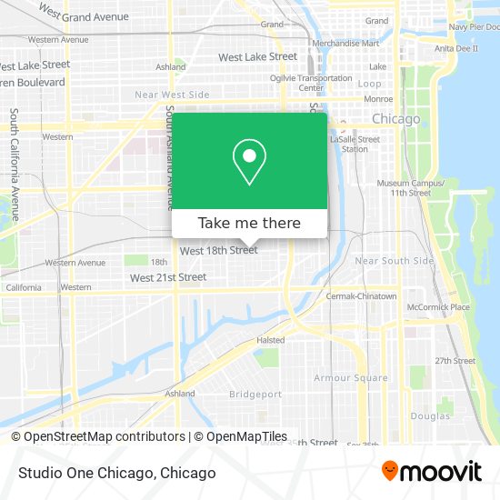 Mapa de Studio One Chicago