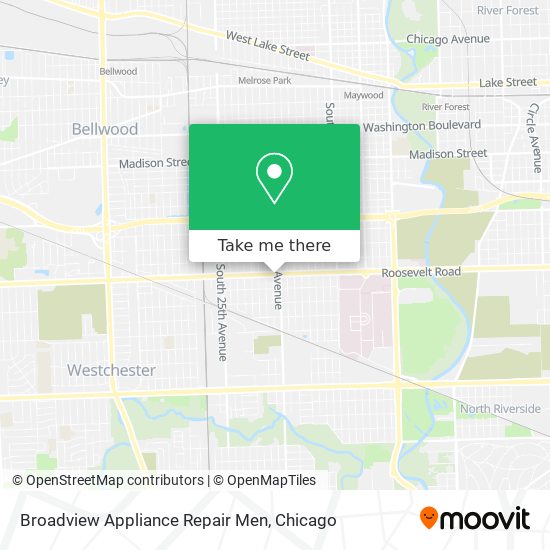 Mapa de Broadview Appliance Repair Men