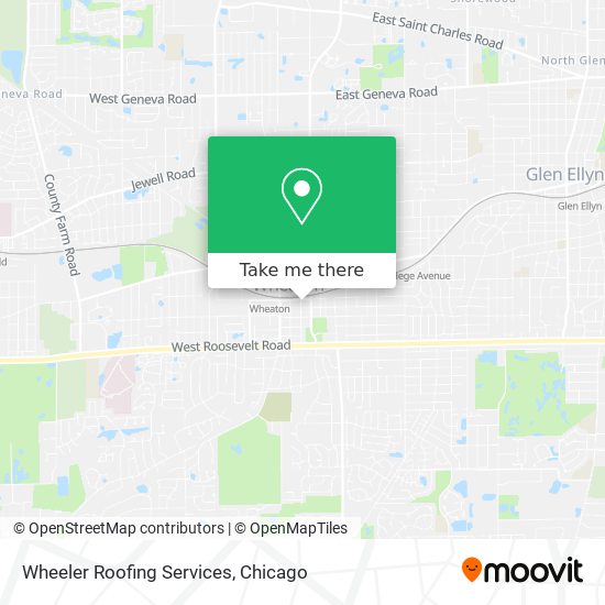Wheeler Roofing Services map