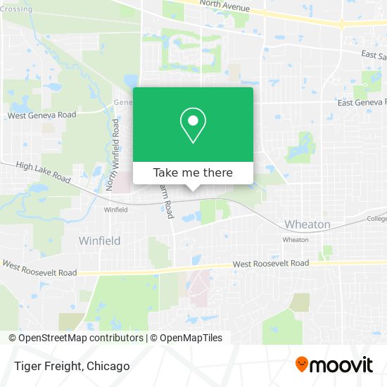 Tiger Freight map