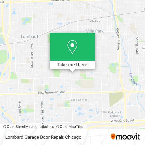 Mapa de Lombard Garage Door Repair