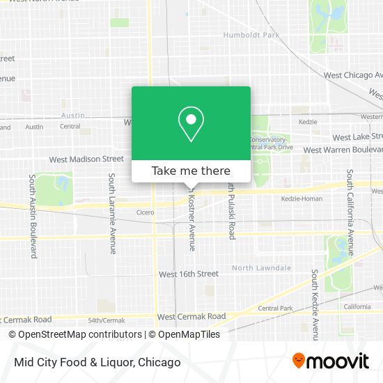 Mid City Food & Liquor map