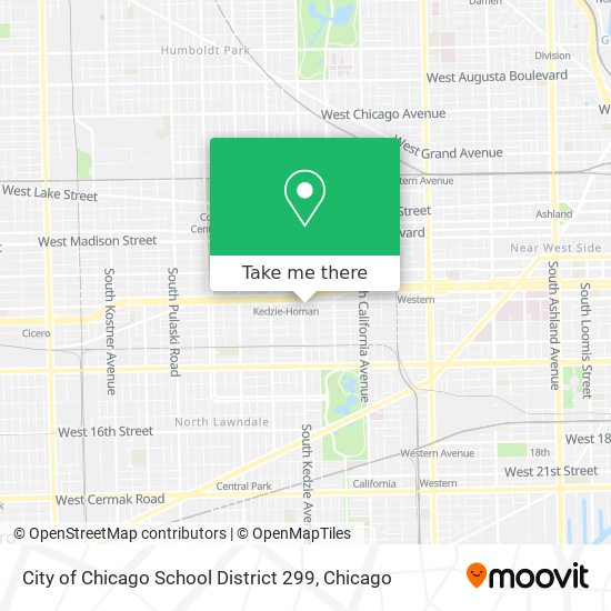Mapa de City of Chicago School District 299