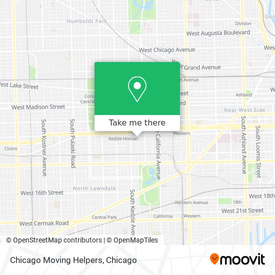 Chicago Moving Helpers map