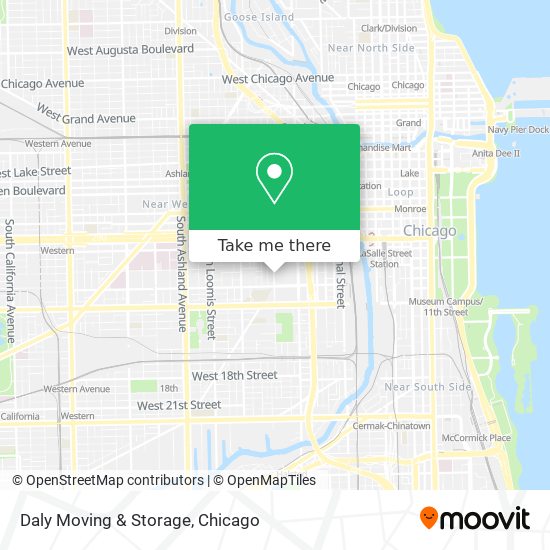 Mapa de Daly Moving & Storage