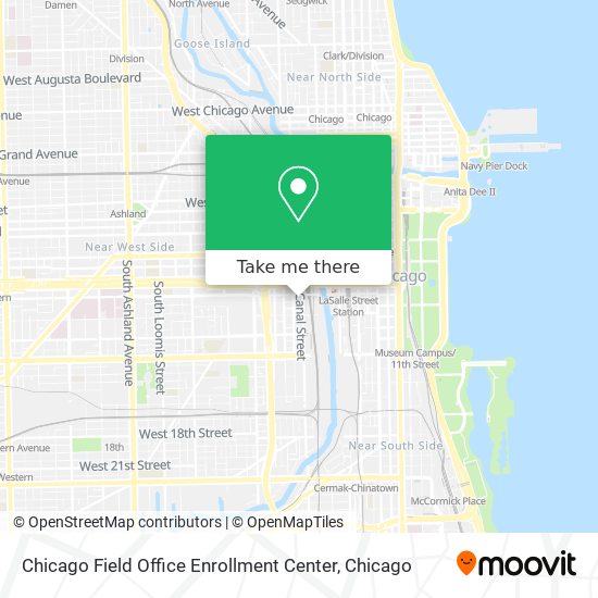 Chicago Field Office Enrollment Center map