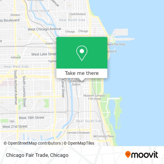 Chicago Fair Trade map