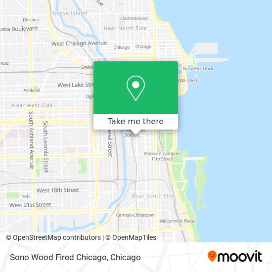 Sono Wood Fired Chicago map