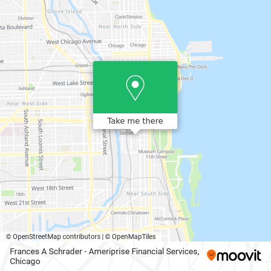 Mapa de Frances A Schrader - Ameriprise Financial Services