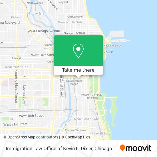 Mapa de Immigration Law Office of Kevin L. Dixler