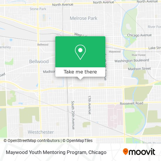 Maywood Youth Mentoring Program map