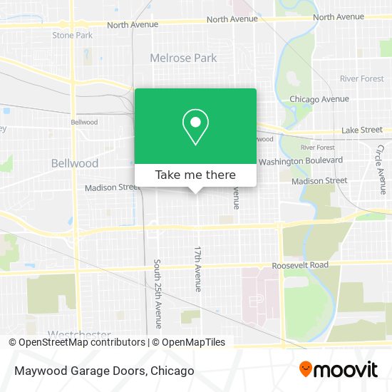 Maywood Garage Doors map