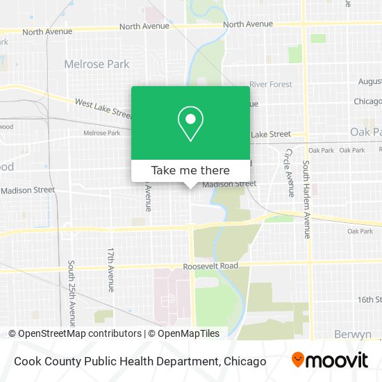 Mapa de Cook County Public Health Department