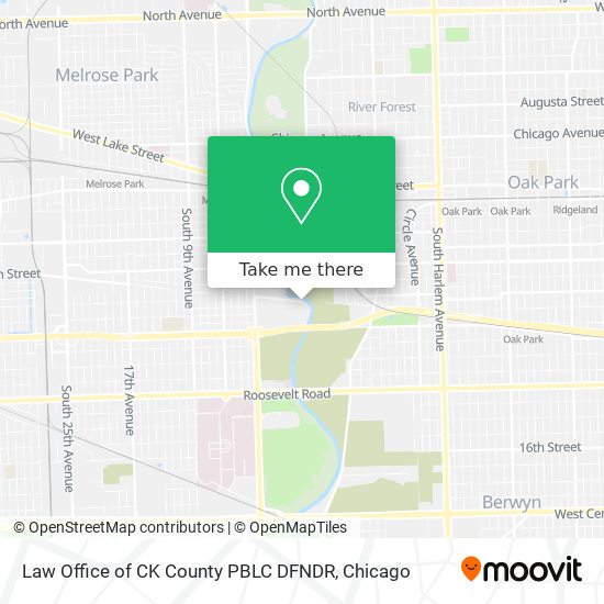 Law Office of CK County PBLC DFNDR map