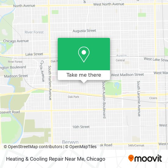 Heating & Cooling Repair Near Me map