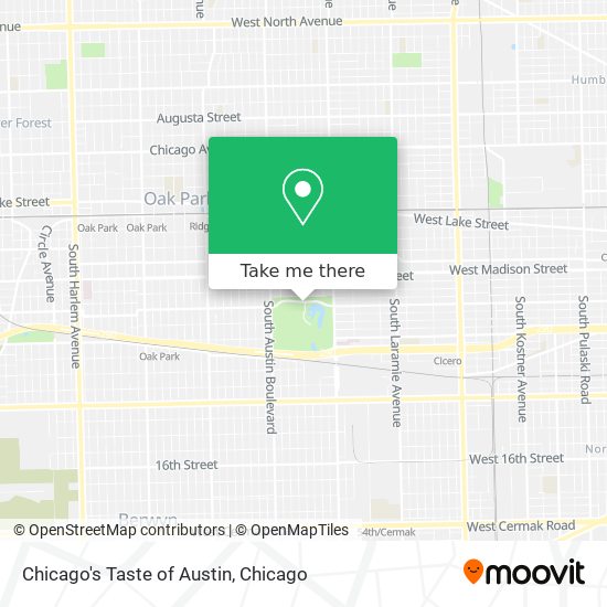 Mapa de Chicago's Taste of Austin