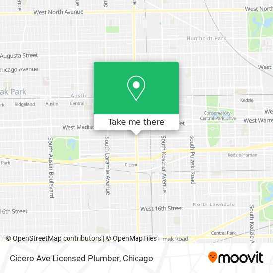 Cicero Ave Licensed Plumber map