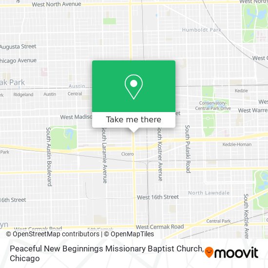 Peaceful New Beginnings Missionary Baptist Church map