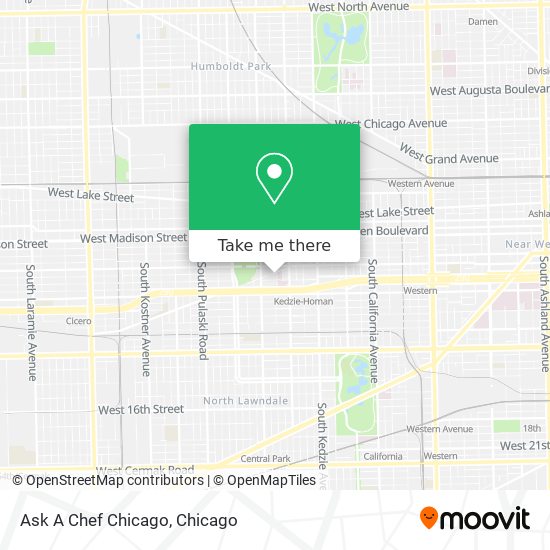 Mapa de Ask A Chef Chicago
