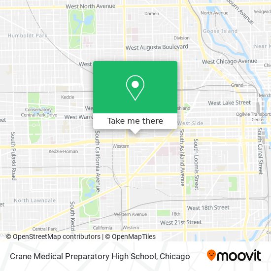 Crane Medical Preparatory High School map