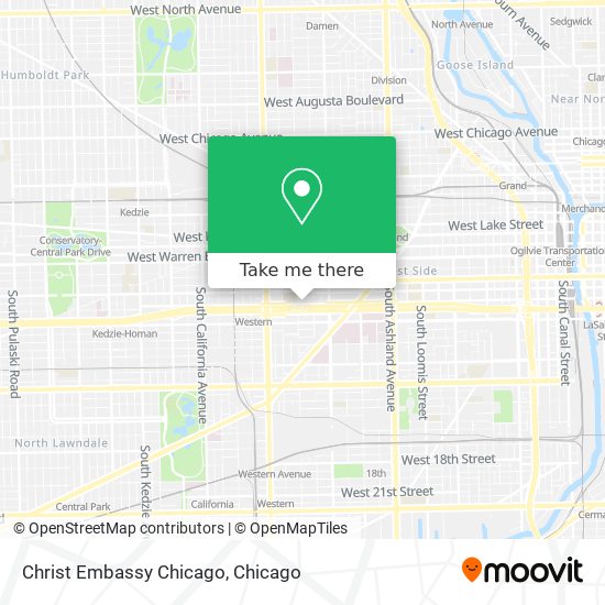 Christ Embassy Chicago map