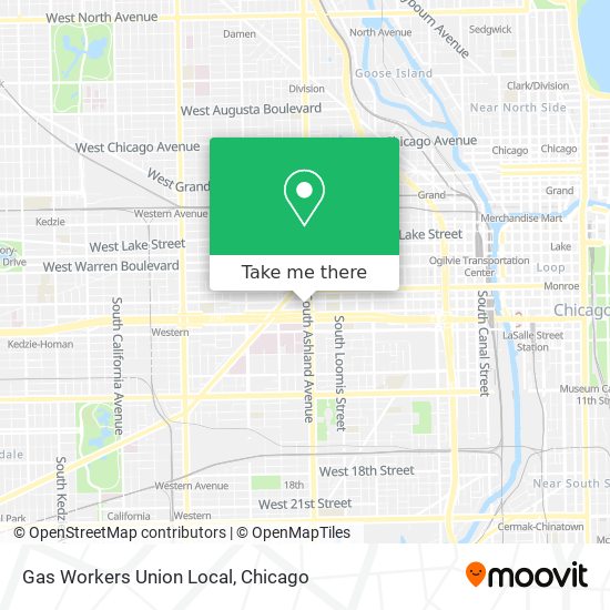 Gas Workers Union Local map