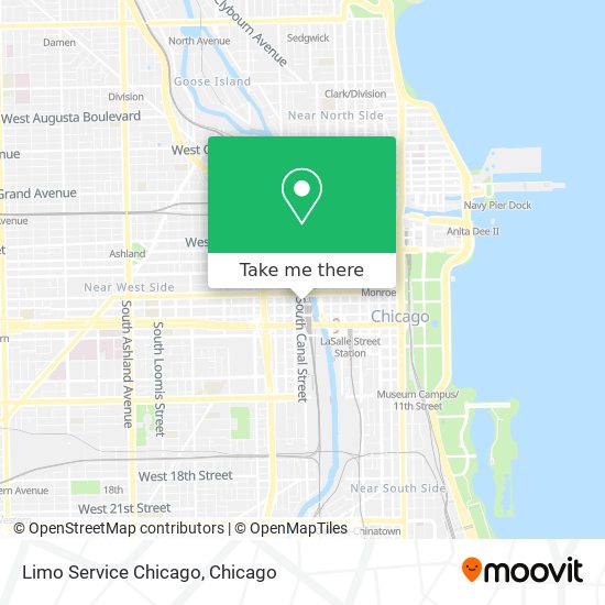 Mapa de Limo Service Chicago