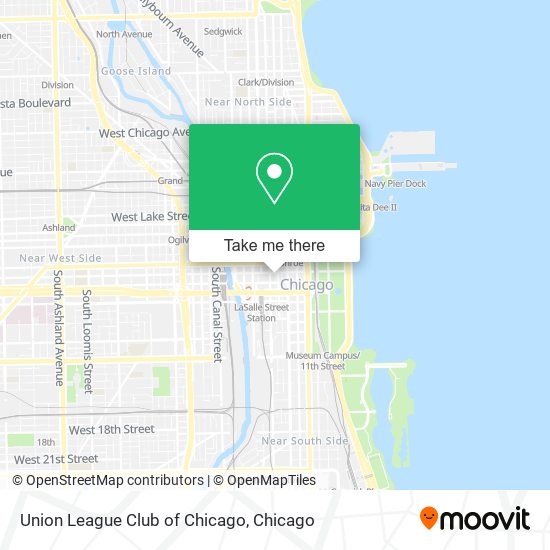 Mapa de Union League Club of Chicago