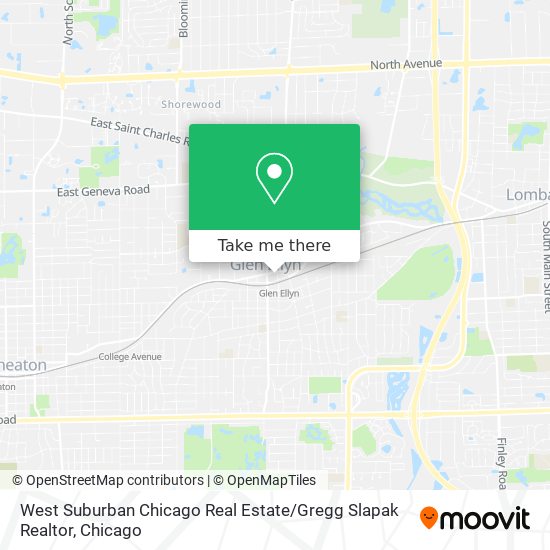 Mapa de West Suburban Chicago Real Estate / Gregg Slapak Realtor