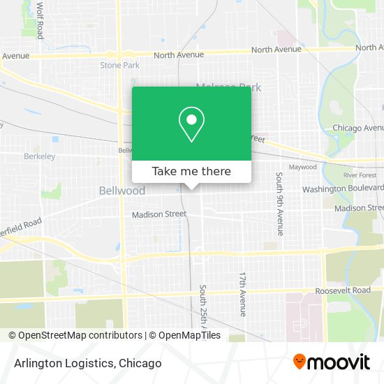 Arlington Logistics map