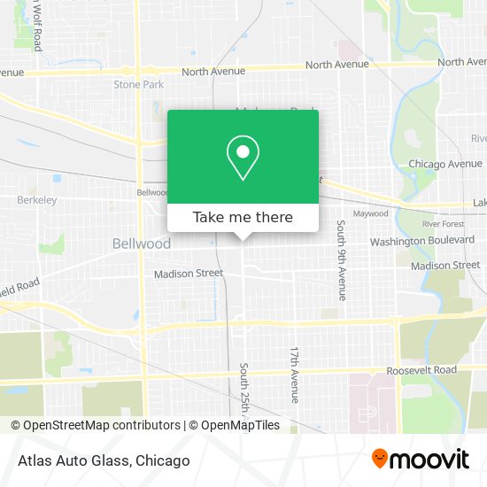 Mapa de Atlas Auto Glass