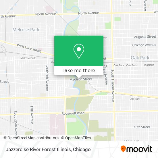 Jazzercise River Forest Illinois map