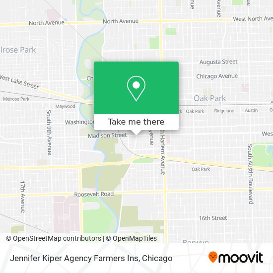 Mapa de Jennifer Kiper Agency Farmers Ins