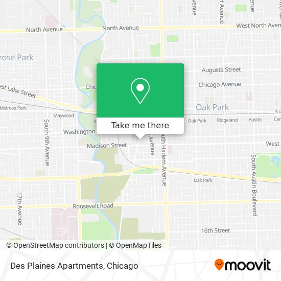 Mapa de Des Plaines Apartments