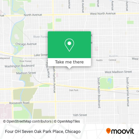 Four OH Seven Oak Park Place map