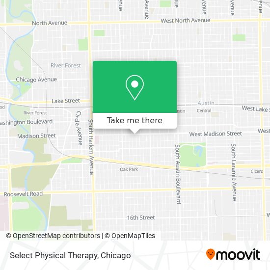 Select Physical Therapy map