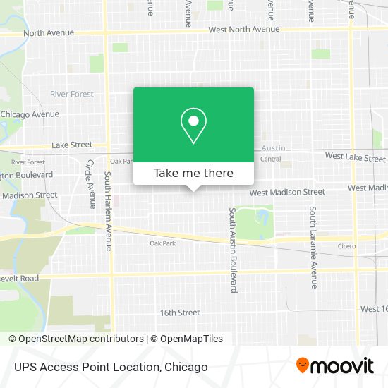 UPS Access Point Location map