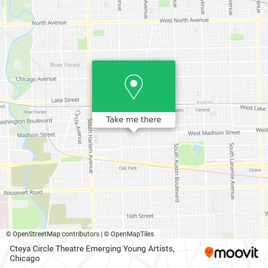 Mapa de Cteya Circle Theatre Emerging Young Artists