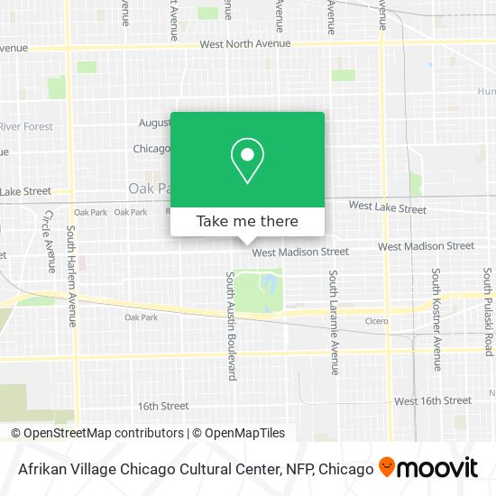 Mapa de Afrikan Village Chicago Cultural Center, NFP