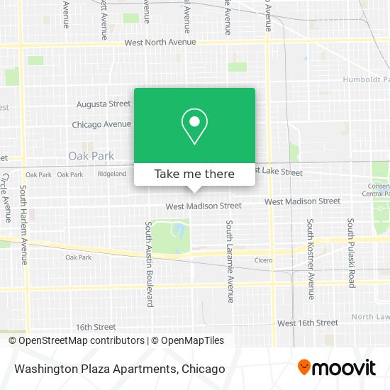 Mapa de Washington Plaza Apartments