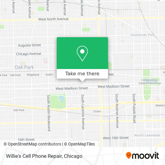 Mapa de Willie's Cell Phone Repair