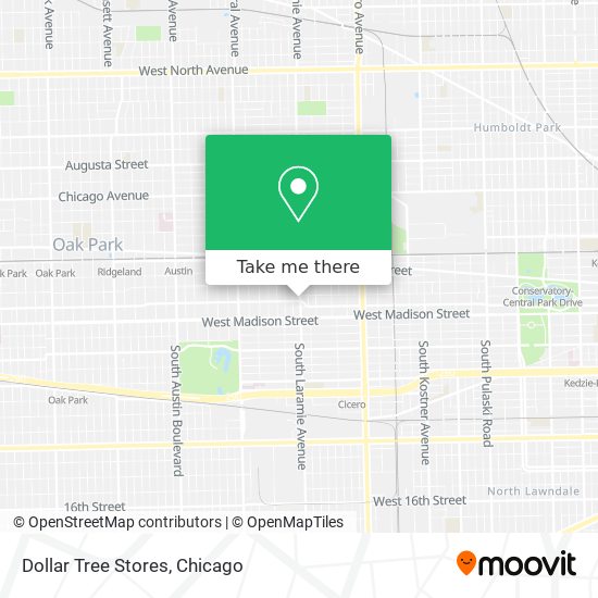 Mapa de Dollar Tree Stores