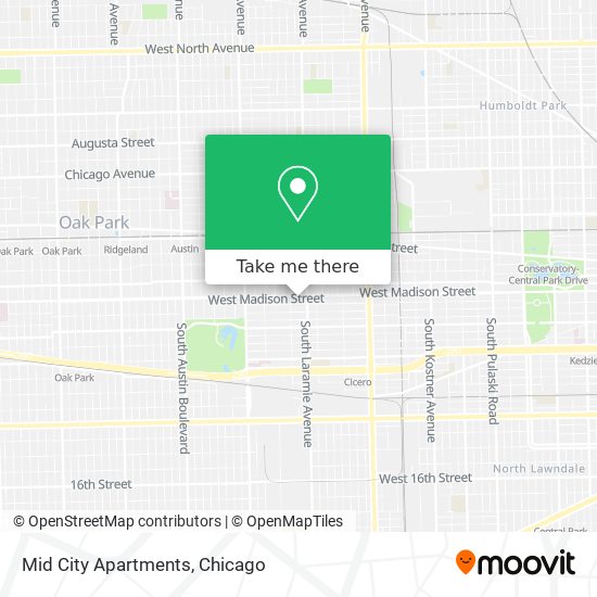 Mapa de Mid City Apartments