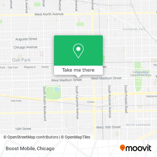 Mapa de Boost Mobile