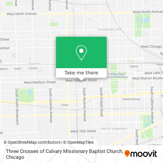 Three Crosses of Calvary Missionary Baptist Church map