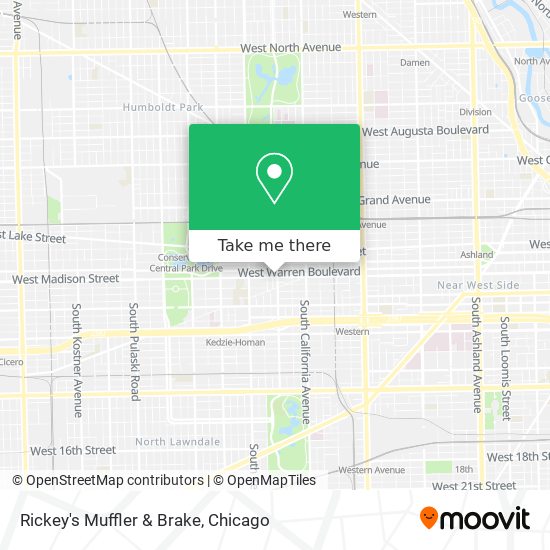 Mapa de Rickey's Muffler & Brake